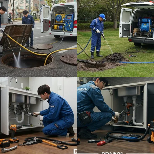 인천 중구 변기막힘 뚫음 작업... 차이나타운 상가에서 호출