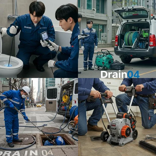 인천 중구 변기막힘 뚫음 작업... 차이나타운 상가에서 호출