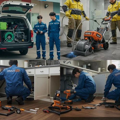 인천 중구 변기막힘 뚫음 작업... 차이나타운 상가에서 호출