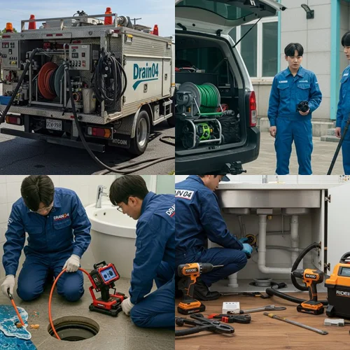 수원시 변기막힘 뚫음 수리 관통기 작업