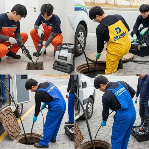 구리시 변기막힘 뚫음 수리 시장통